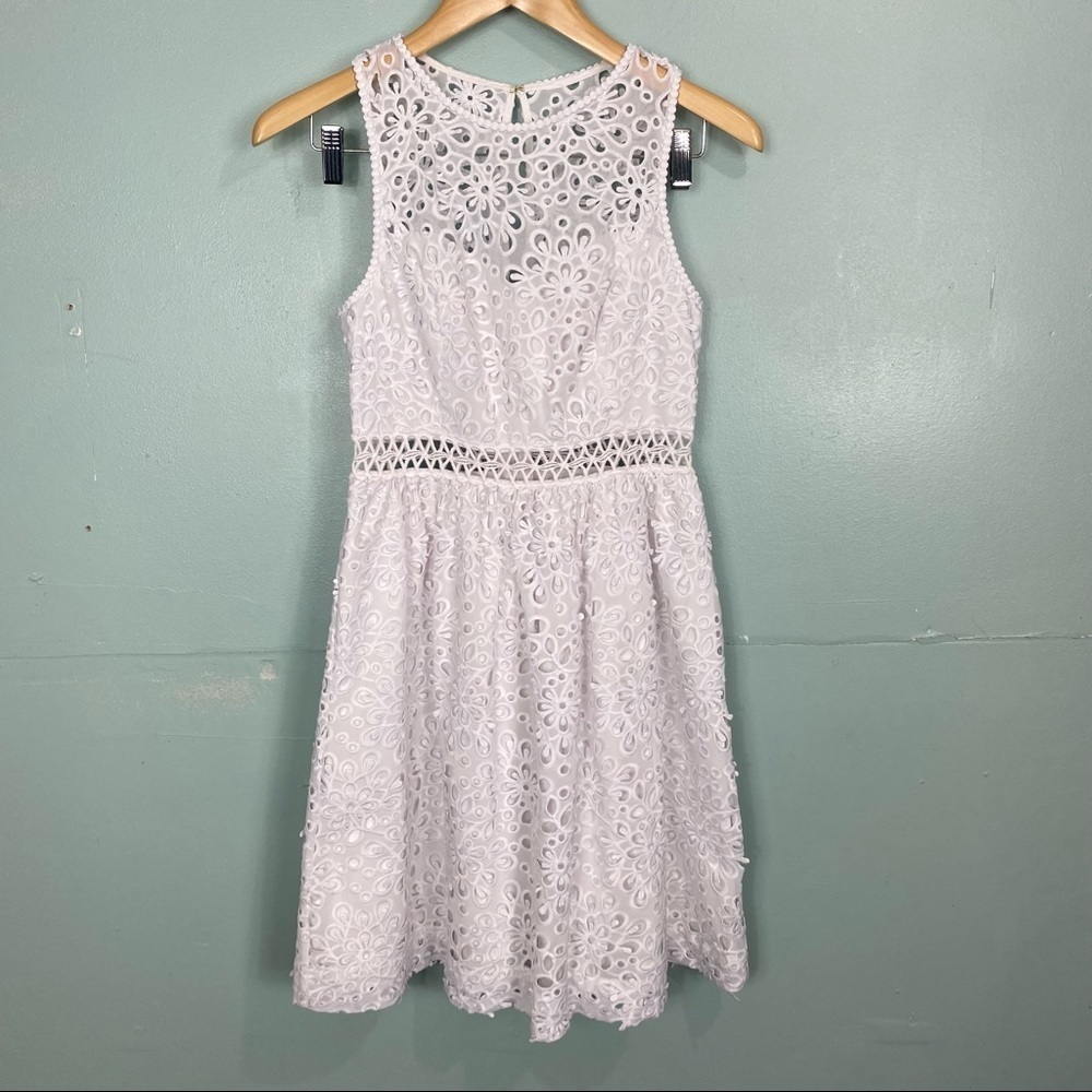Lilly Pulitzer Alivia Resort White Eyelet‎ Dress Sz 00